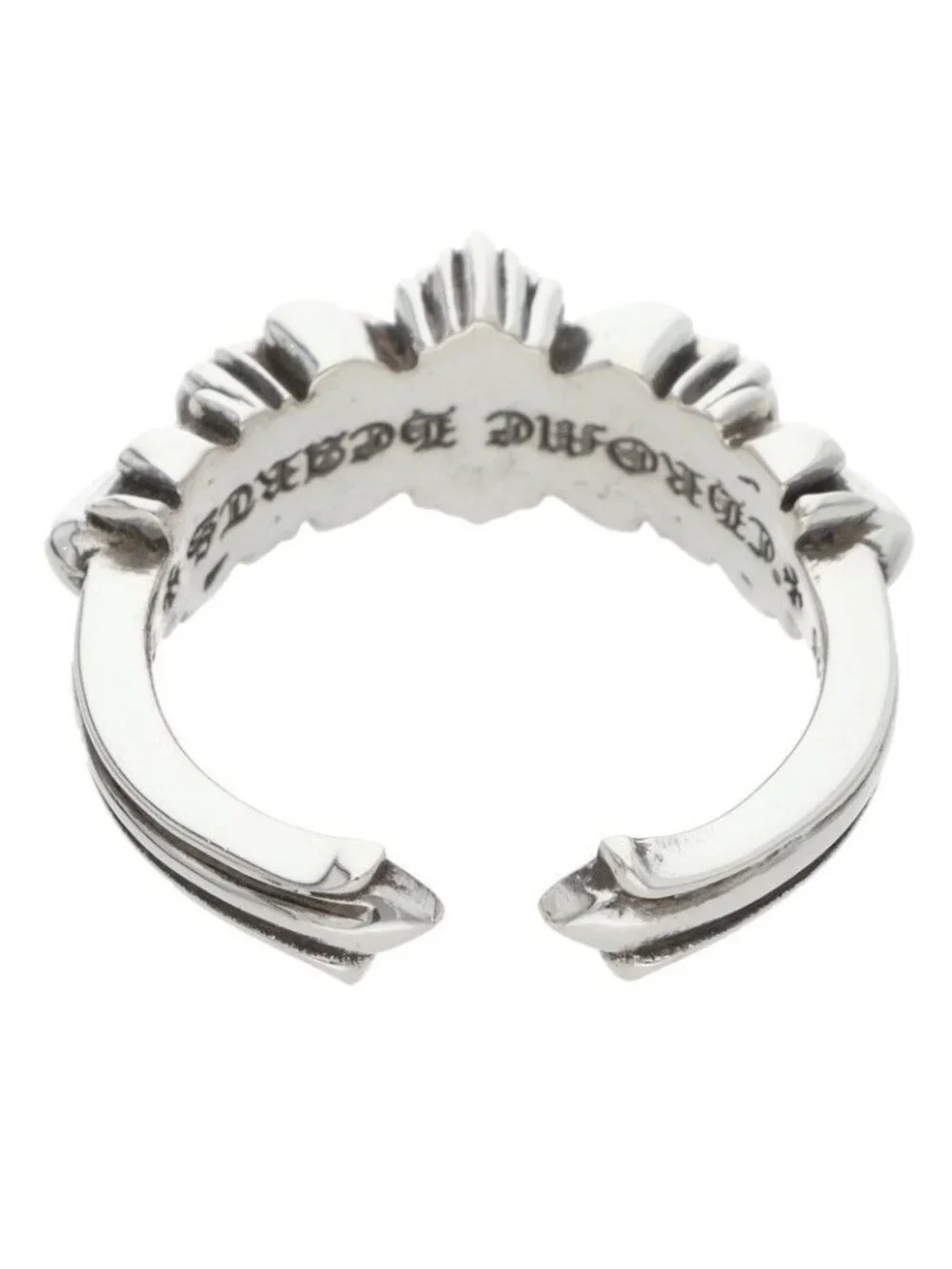Chrome Hearts Baby Classic Double Floral Silver Ring